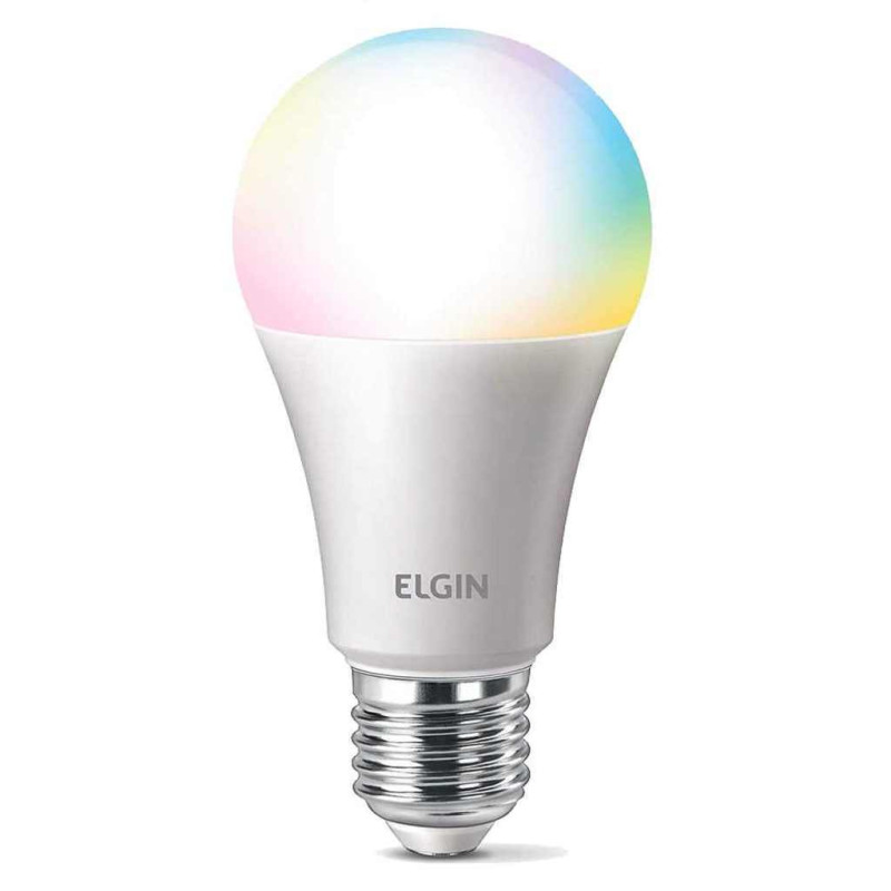 Lâmpada Led Bulbo Smart RGB Wi-Fi 10 W Bivolt Elgin - 48BLEDWIFI00 - Compatível com Alexa e Google Assistente Lâmpada Led Bulbo Smart RGB Wi-Fi 10 W Bivolt Elgin - 48BLEDWIFI00 - Compatível com Alexa e Google Assistente