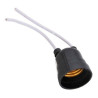 SOQUETE (BOCAL) COM RABICHO E-27 4A BIVOLT PRETO (MT-2085) DECORLUX