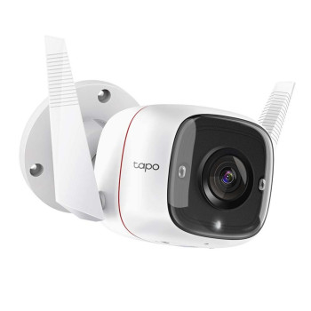 Câmera CFTV Wi-Fi Tp-Link Externa TC65 Tapo 3MP IR30 com Áudio e Slot para microSD - Compatível com Google assistant e Alexa