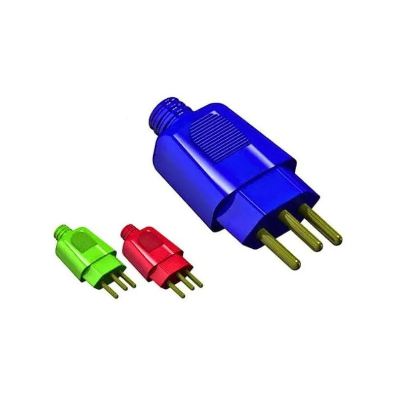 PLUGUE 10A MACHO 2P+T 39243 COLOR (180 GRAUS) MECTRONIC PLUGUE 10A MACHO 2P+T 39243 COLOR (180 GRAUS) MECTRONIC