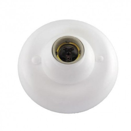 PLAFON BRANCO BBB C/ SOQUETE (BOCAL) DE PORCELANA INTERNEED