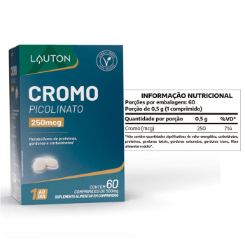 CROMO PICOLINATO 250MCG - 60 TABS (CLINICAL SERIES)