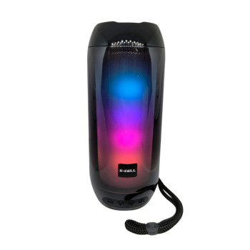 Caixa de Som Portátil RGB X-Cell 20W Bluetooth, USB, FM, TF, TWS - XC-CP-207