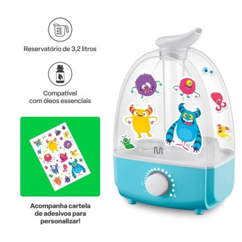 Umidificador de Ar Multilaser Ar Clear Bivolt 3,2 Litros Branco - HC167
