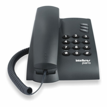 Telefone Padrão Intelbras Pleno Preto sem Chave - 4080051