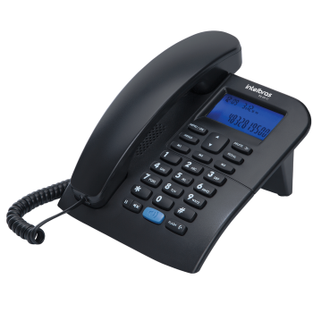 Telefone Padrão Intelbras TC-60ID com Identificador de Chamadas Preto - 4000074