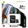 Cartão de Memória Kingston Select Plus 64 GB Micro Classe 10 com Adaptador - SDCS2/64GB