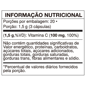 CHLORELLA COM VITAMINA C 60 CAPS - VIDEIRA 7