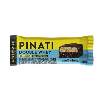 PINATI DOUBLE WHEY AVELÃ E LEITE 50g 1 un.