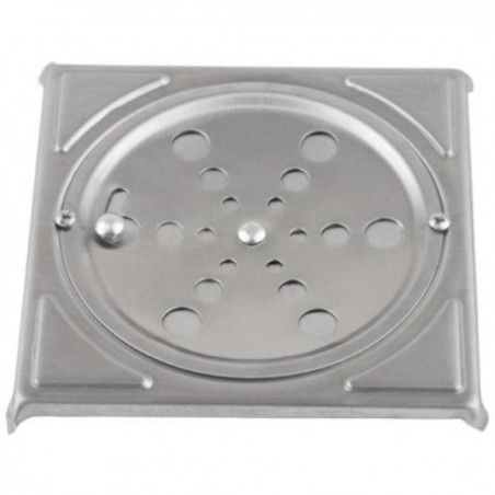 GRELHA QUADRADA ROTATIVA 10X10 INOX METAIS LEÃO
