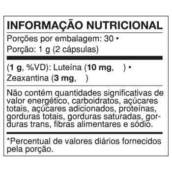 LUTEINA E ZEAXANTINA 60 CAPS - VIDEIRA 7