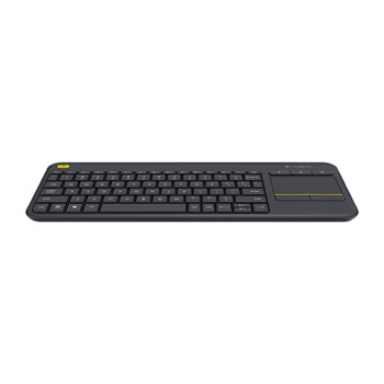 Kit Teclado + Mouse sem Fio Touch Pad Integrado Logitech K400 Plus Preto/Cinza - 920-007125