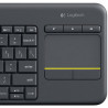 Kit Teclado + Mouse sem Fio Touch Pad Integrado Logitech K400 Plus Preto/Cinza - 920-007125