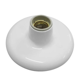 PLAFONIER SOQ PORC E-27 BRANCO-ILUMI