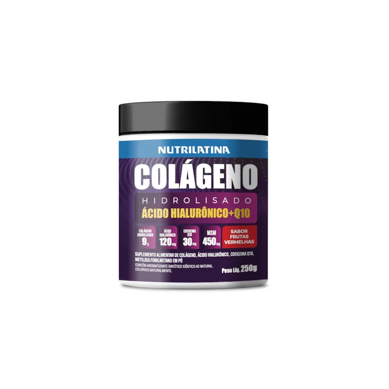 COLAGENO FRUTAS VERMELHAS Nutrilatina 250g COLAGENO FRUTAS VERMELHAS Nutrilatina 250g