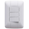 INTERRUPTOR 3S 06A HORIZONTAL BRANCA ARIA TRAMONTINA