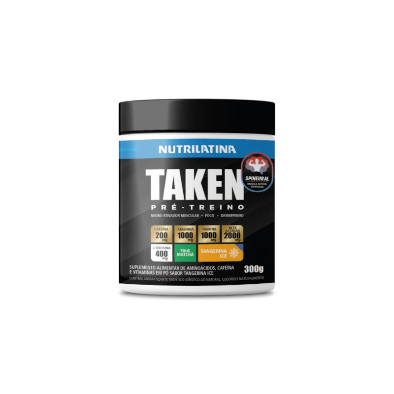 PRE-TREINO TAKEN TANGERINA ICE Nutrilatina 300g PRE-TREINO TAKEN TANGERINA ICE Nutrilatina 300g