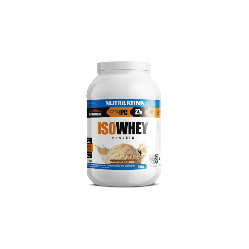 WHEY PROTEIN ISO BAUNILHA Nutrilatina 900g WHEY PROTEIN ISO BAUNILHA Nutrilatina 900g