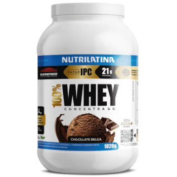 WHEY PROTEIN CONCENTRADO CHOCOLATE BELGA Nutrilatina 1020g