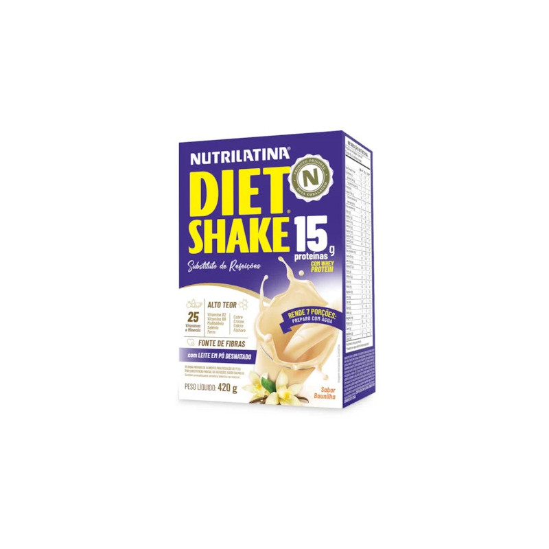 DIET SHAKE BAUNILHA Nutrilatina 420g
