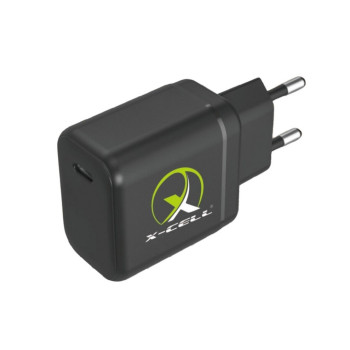 Carregador de Celular Parede com 1 Porta Type-C 3.0A 40W GaN PD Bivolt Preto X-Cell - XC-UR90P
