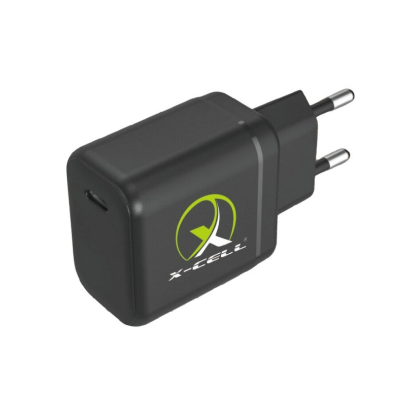 Carregador de Celular Parede com 1 Porta Type-C 3.0A 40W GaN PD Bivolt Preto X-Cell - XC-UR90P Carregador de Celular Parede com 1 Porta Type-C 3.0A 40W GaN PD Bivolt Preto X-Cell - XC-UR90P