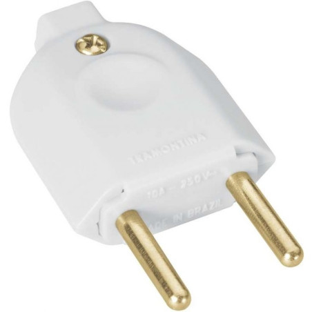 PINO MACHO 10A 2P BRANCO (57402/002) TRAMONTINA
