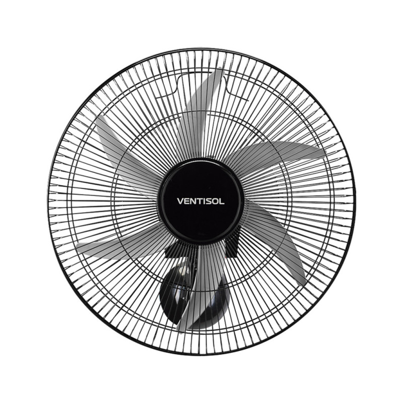 Ventilador de Parede Ventisol 50CM Bivolt 200 Watts 6 Pás Preto - 5319 Ventilador de Parede Ventisol 50CM Bivolt 200 Watts 6 Pás Preto - 5319