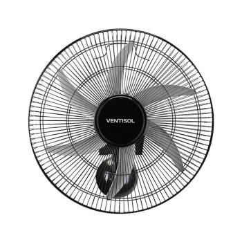 Ventilador de Parede Ventisol 50CM Bivolt 200 Watts 6 Pás Preto - 5319