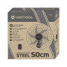 Ventilador de Parede Ventisol 50CM Bivolt 200 Watts 6 Pás Preto - 5319
