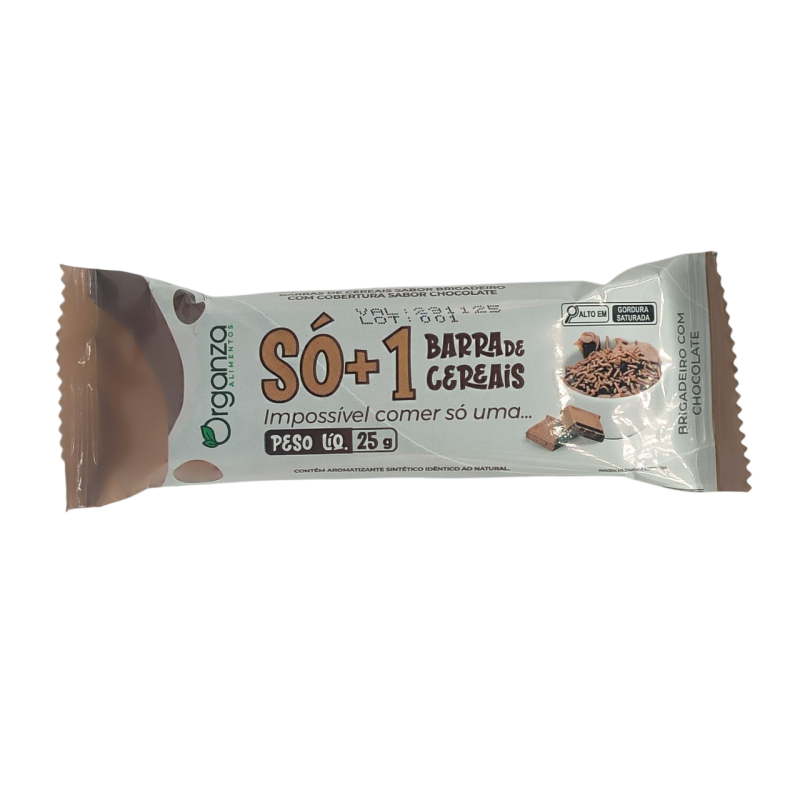BARRA CEREAL BRIGADEIRO C/ CHOCOLATE - ORGANZA BARRA CEREAL BRIGADEIRO C/ CHOCOLATE - ORGANZA