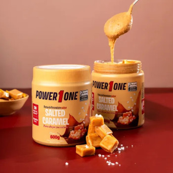 Pasta de Amendoim Power1One - Salted Caramel 600 G