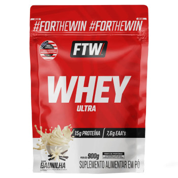 WHEY ULTRA PROTEIN CONCETRADO REFIL BAUNILHA 900G FTW