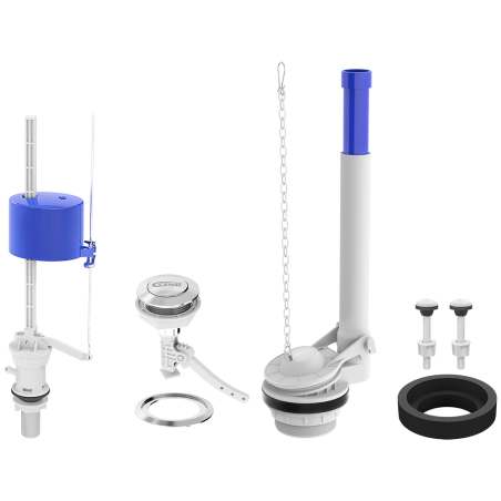 KIT COMPLETO MECANISMO UNIVERSAL CAIXA ACOPLADA SAIDA CONV. SUPERIOR CENSI