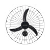 Ventilador de Parede Ventisol 60CM 127 Volts 147 Watts 3 Pás Preto - 490