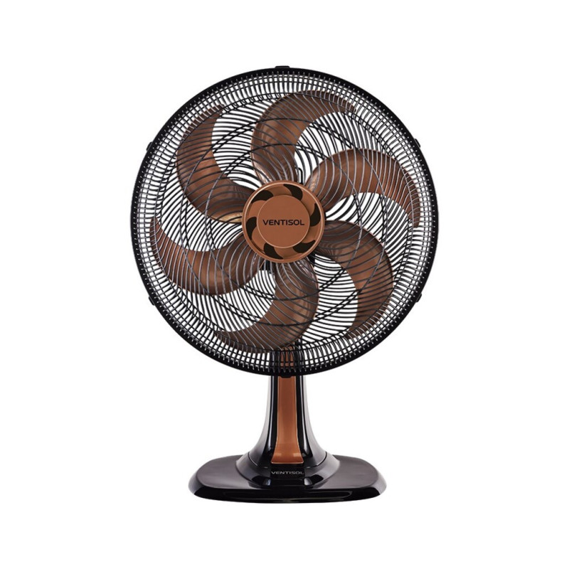 Ventilador de Mesa Ventisol 40CM 127 Volts 80 Watts 6 Pás Bronze - 8002