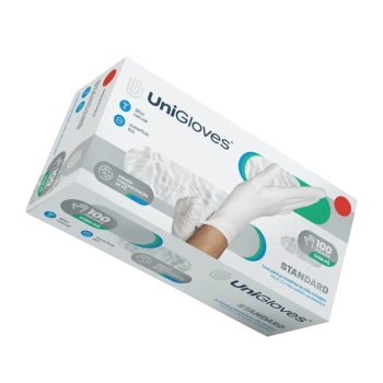 LUVA LÁTEX PROCEDIMENTO COM PÓ - UNIGLOVES (PP)