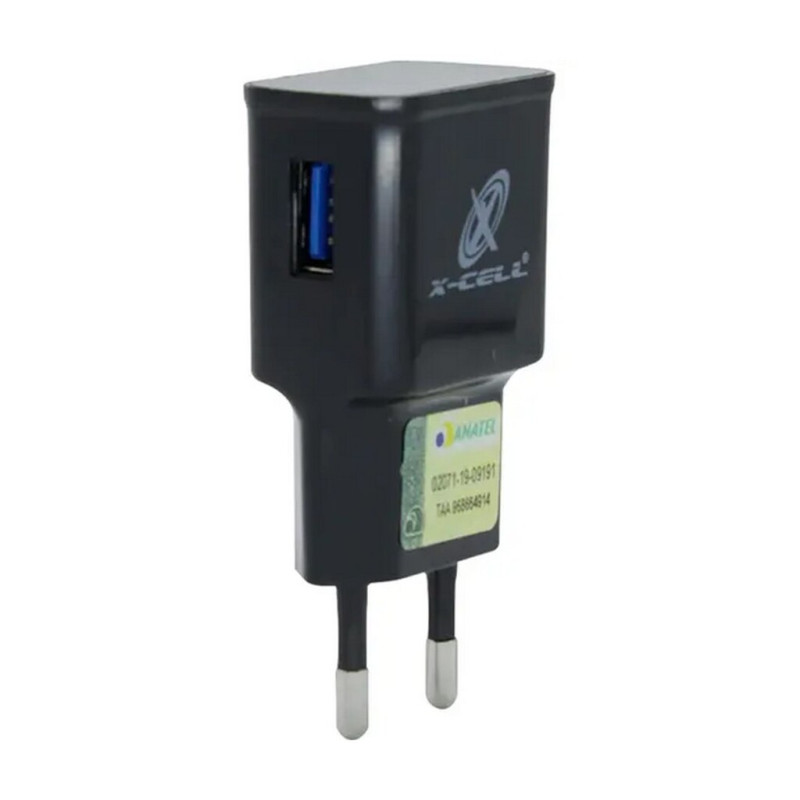 Carregador de Celular Parede com 1 Porta USB 4.A Bivot Preto - X-Cell - XC-USB-9 - P Carregador de Celular Parede com 1 Porta USB 4.A Bivot Preto - X-Cell - XC-USB-9 - P