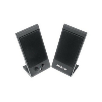 Caixa de Som Multilaser Flat 2.0 Canais 3W RMS Preto USB - SP009