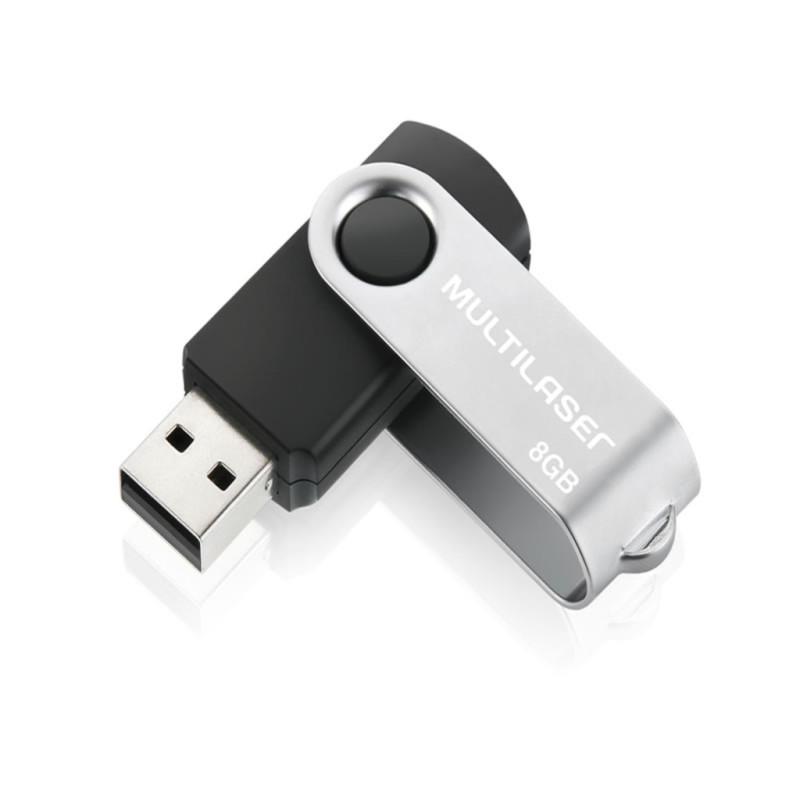 Pen Drive Multilaser 8GB Twist PD587 Preto Pen Drive Multilaser 8GB Twist PD587 Preto