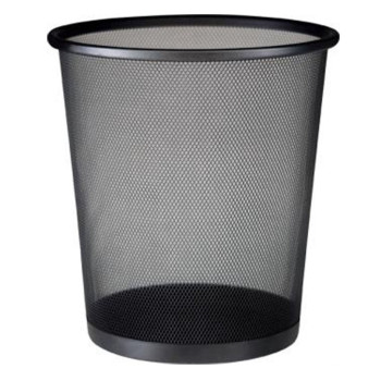 Lixeira de Aço Telada 11 Litros Preto Mor - 8235