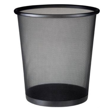 Lixeira de Aço Telada 11 Litros Preto Mor - 8235