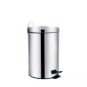Lixeira de Aço Inox com Pedal Redonda 12 L Ágata