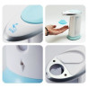 Saboneteira Automática Plástico 380ml Branco e Azul Western - DP-97