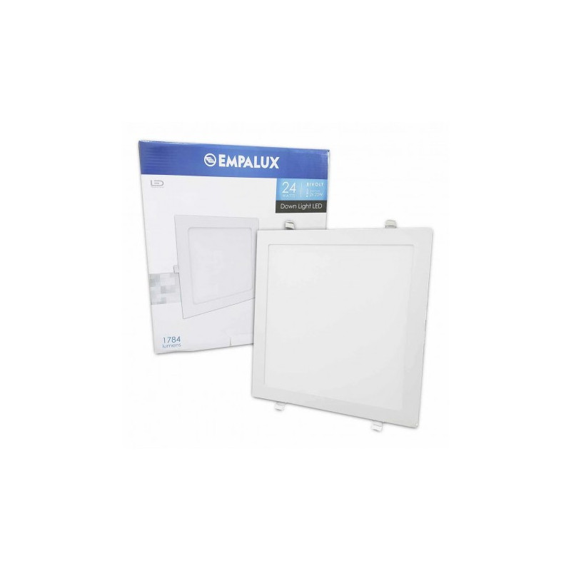 PLAFON EMBUTIR QUADRADO LED 24W BIVOLT 6000K EMPALUX PLAFON EMBUTIR QUADRADO LED 24W BIVOLT 6000K EMPALUX