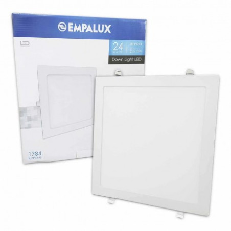 PLAFON EMBUTIR QUADRADO LED 24W BIVOLT 6000K EMPALUX