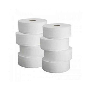 Papel Higiênico Institucional Branco Lisse Neutro 9,5cm x 300 Metros Folha Simples - 403 - Pacote com 8 Rolos