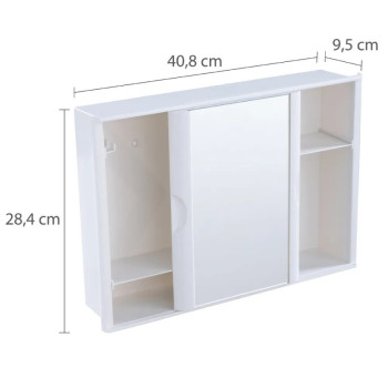 ARMARIO BANHEIRO 29X41X10CM BRANCO (A21BR1) ASTRA
