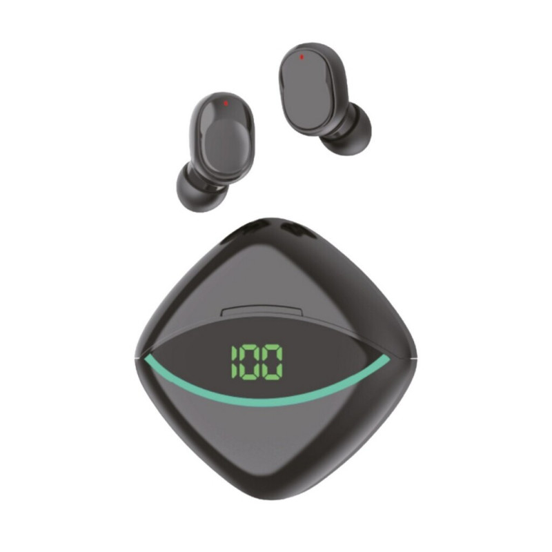 Fone de Ouvido Auricular TWS Bluetooth 5.3 Preto X-Cell - XC-BTH-56