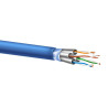 Cabo Patch Cord Cat.7 FTP 600 MHz 10 Gbps 1,5 Metros Azul Pluscable - CAT715BL